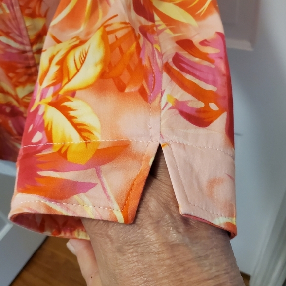 NWOT Drapers & Damon's Floral Print Cotton Jacket Size PXL, Preppy Colorful - Picture 3 of 9